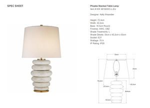 Kelly Wearstler Stacked Phoebe Table Lamp