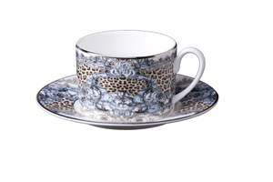Set of six Roberto Cavalli Home tea cups, from the Palazzo Pitti collection 