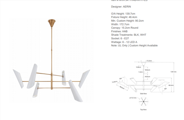 Aerin Franca Large Chandelier