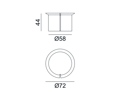 Stolik kawowy Brise 44 marki Gervasoni 1882