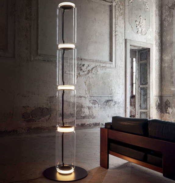 Cylinder Big Base floor lamp by Flos
