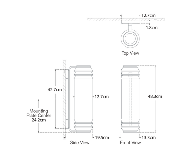 Chadwell 19” wall lamp by Ralph Lauren Home