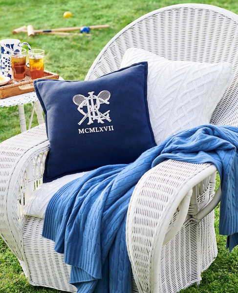 Ralph Lauren Home decorative pillow, Griffith Meadowmere Navy