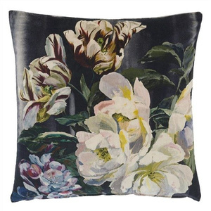 Poduszka dekoracyjna Designers Guild Delft Flower Noir 