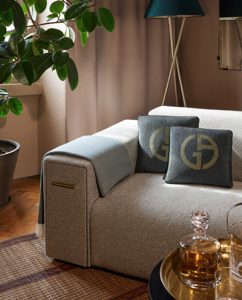 Armani Casa Janette decorative pillow (Anthracite)