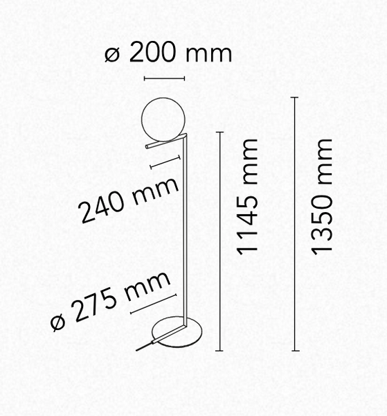 Lampa podłogowa IC Lights F1 marki Flos