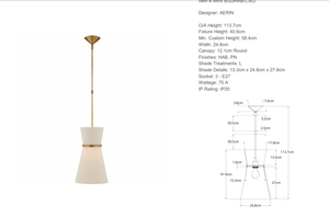 Aerin Clarkson pendant lamp