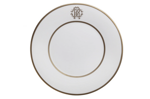 Zestaw sześciu talerzy deserowych Roberto Cavalli Home, z kolekcji Silk (Gold)