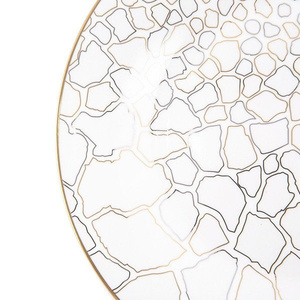 Set of six Roberto Cavalli Home bread and butter plates, from the Giraffa collection