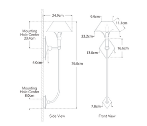 Wall lamp Turlington XL Thomas O'Brien 