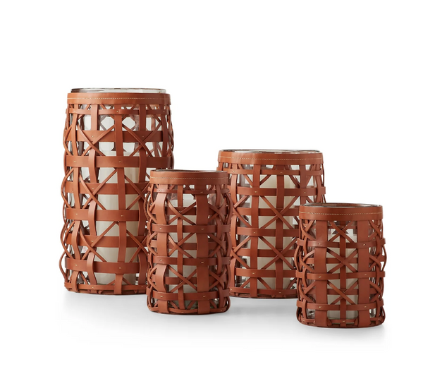 Preston Woven Leather Lantern Large by Ralph Lauren Home