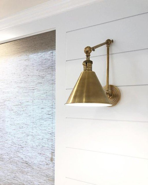 Wall lamp E.F Chapman Boston Functional Double Arm