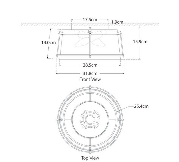 Callaway Small plafond by Carrier and Company