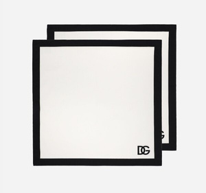 Set of two Dolce&Gabbana cotton napkins, DG Logo 