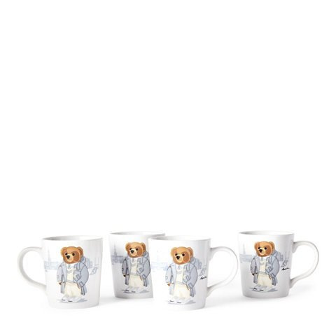 Ralph Lauren Home Haven Rugby Bear mug set