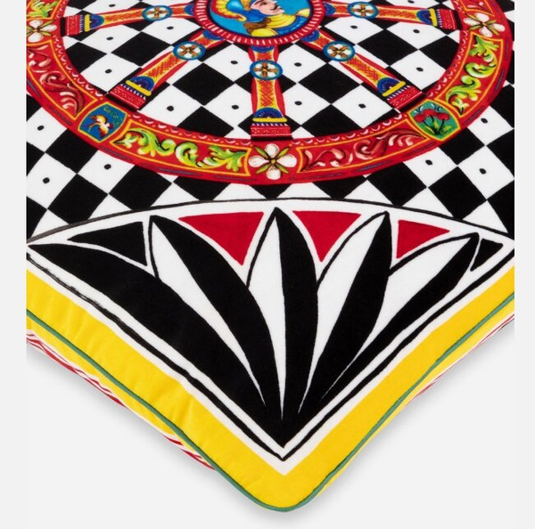 Poduszka welurowa Dolce&Gabbana, Carretto Siciliano