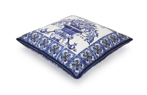 Dolce&Gabbana silk pillow, Blu Mediterraneo