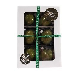 Christmas bauble in royal green color