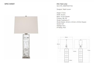 Lampa stołowa Ralph Lauren Home Ellis