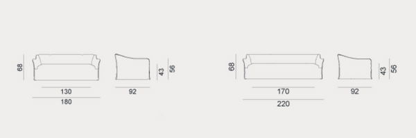 Sofa Saia 12 marki Gervasoni 1882