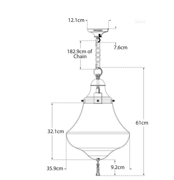 Lampa wisząca Xavier Small marki Ralph Lauren Home