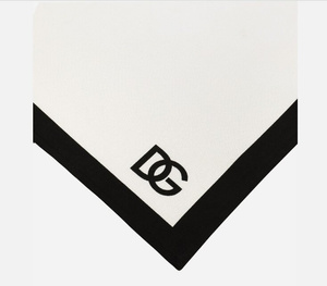 Zestaw dwóch bawełnianych serwetek Dolce&Gabbana, DG Logo 