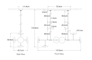 Calvino Large chandelier designed by Ian K.Fowler by Visual Comfort