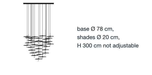 Gold Moon chandelier by Catellani & Smith