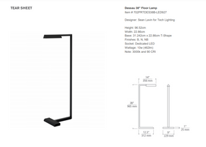 Lampa podłogowa Sean Lavin Dessau 38 marki Visual Comfort