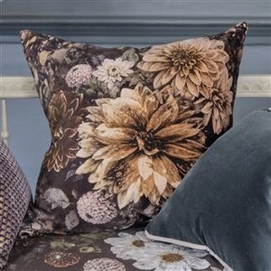 Poduszka dekoracyjna Designers Guild Dahlia Noir Slate 