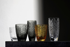 Missoni Home wine glass, from the Zig Zag collection