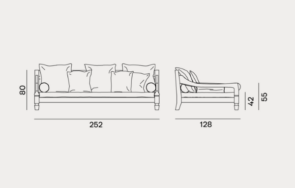 Saia 12 sofa by Gervasoni 1882