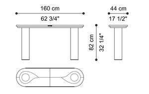 Pillar console table by Etro Home
