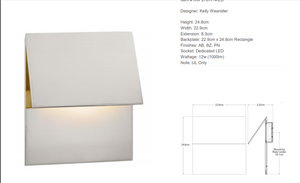 Kinkiet Kelly Wearstler Esker marki Visual Comfort  