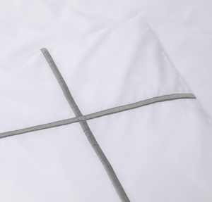 Yves Delorme comforter cover, from the Athena (Platine) collection