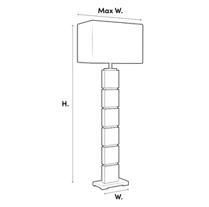 Augustus floor lamp by Eichholtz
