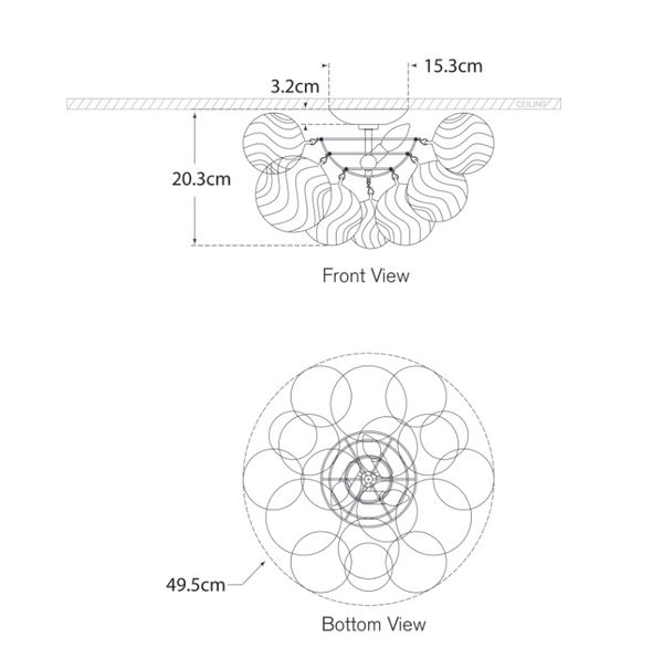 Julie Neill Talia 20" chandelier