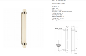 Ralph Lauren Home Barton Large wall lamp