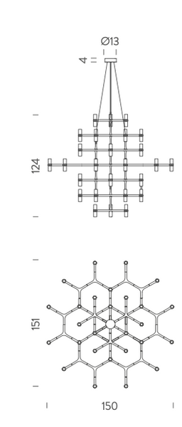 Żyrandol Crown Magnum marki Nemo Lighting