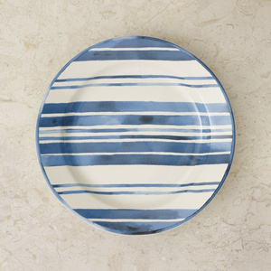 Ralph Lauren Home dinner plate, from the Cote D'azur Stripe collection