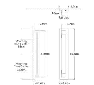 Kinkiet Covet 26" Bracketed Bath projektu Kelly Wearstler marki Visual Comfort