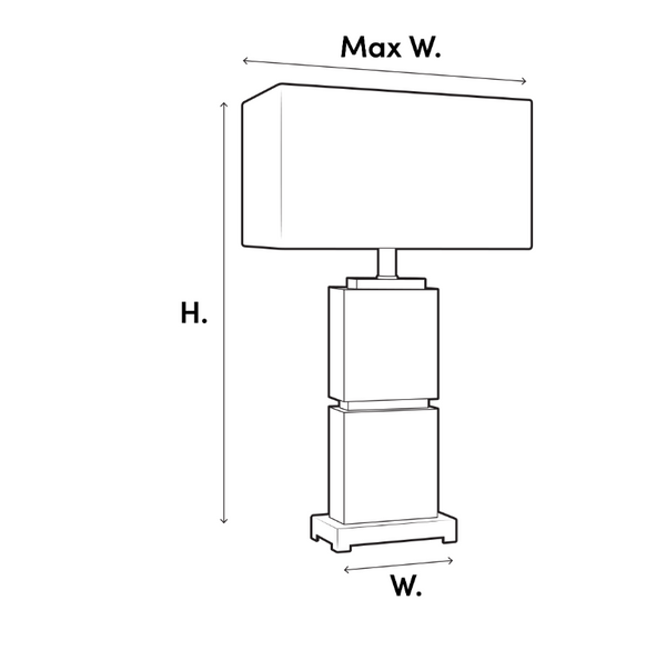 Kamari table lamp by Eichholtz