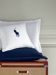 Ralph Lauren Home decorative pillow, from the Pony collection (Pomegranate)