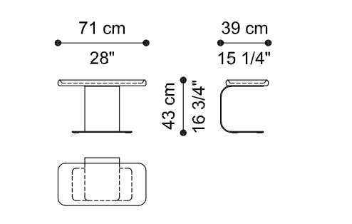 Seattle coffee table by Gianfranco Ferré Home