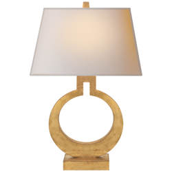 Table Lamp E.F Chapman Ring Form Large
