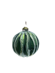 Ozdoba Świąteczna Bombka z efektem szronu