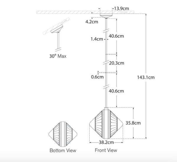 Lampa wisząca Copper Coast 15” Olive projektu Waterford marki Visual Comfort