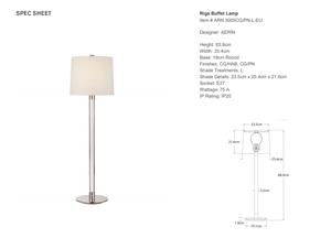 Lampa stołowa Aerin Riga marki Visual Comfort