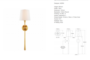 Aerin Dover Large wall lamp