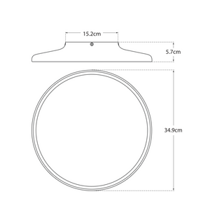 Plafon Dot 13" projektu Peter Bristol